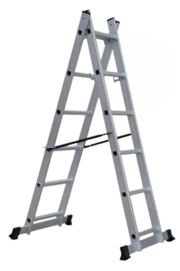 Escalera extensional de aluminio 2 secciones