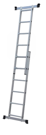 Escalera extensional de aluminio 2 secciones