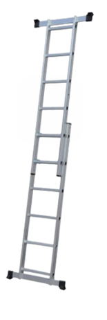 Escalera extensional de aluminio 2 secciones
