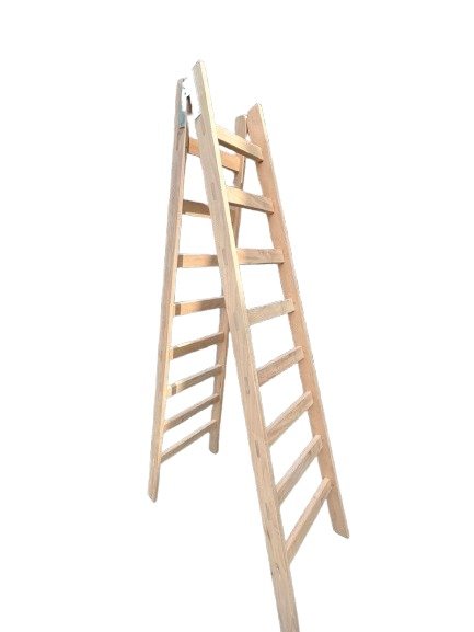 Escaleras de tijera de madera