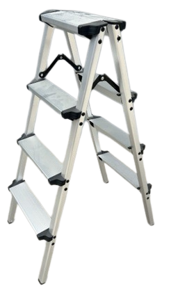 Escalera plegable de aluminio doble