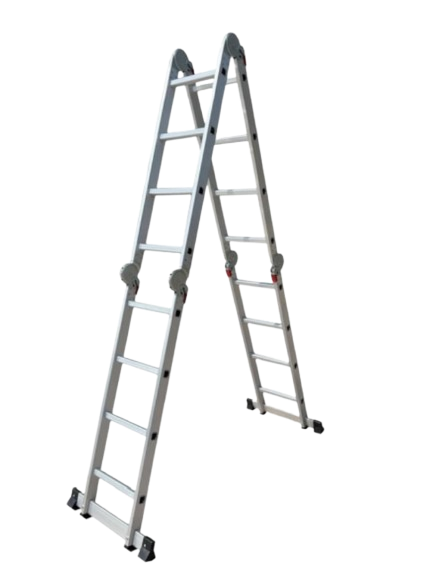 Escalera multiposición con bisagra grande